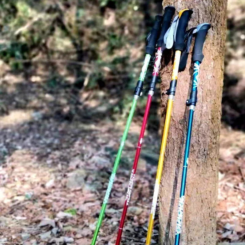 Bâtons de Randonnée Télescopiques Ultralégers Pliables – Nordic Walking & Trekking 32-125 cm