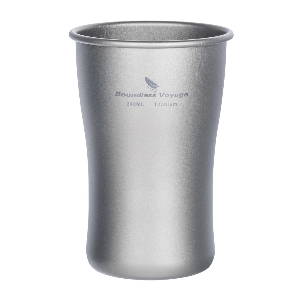 Tasse en titane monocouche ultralégère Mug bière, café, thé pour camping, pique-nique & maison