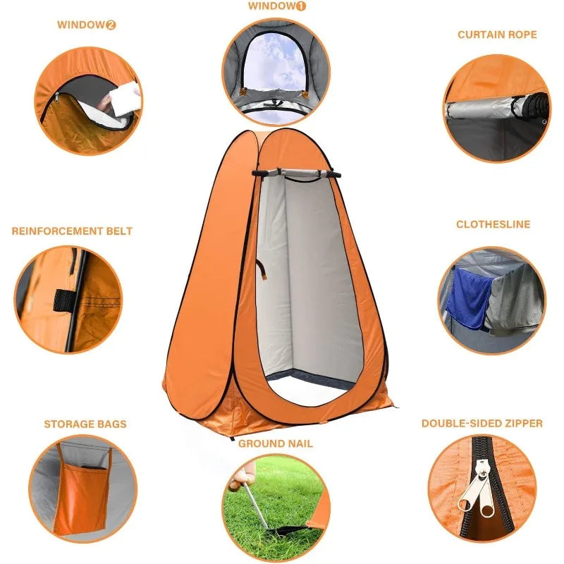 Tente Portable Outdoor Multifonction – Douche, Toilettes, Vestiaire et Camping Pop-Up