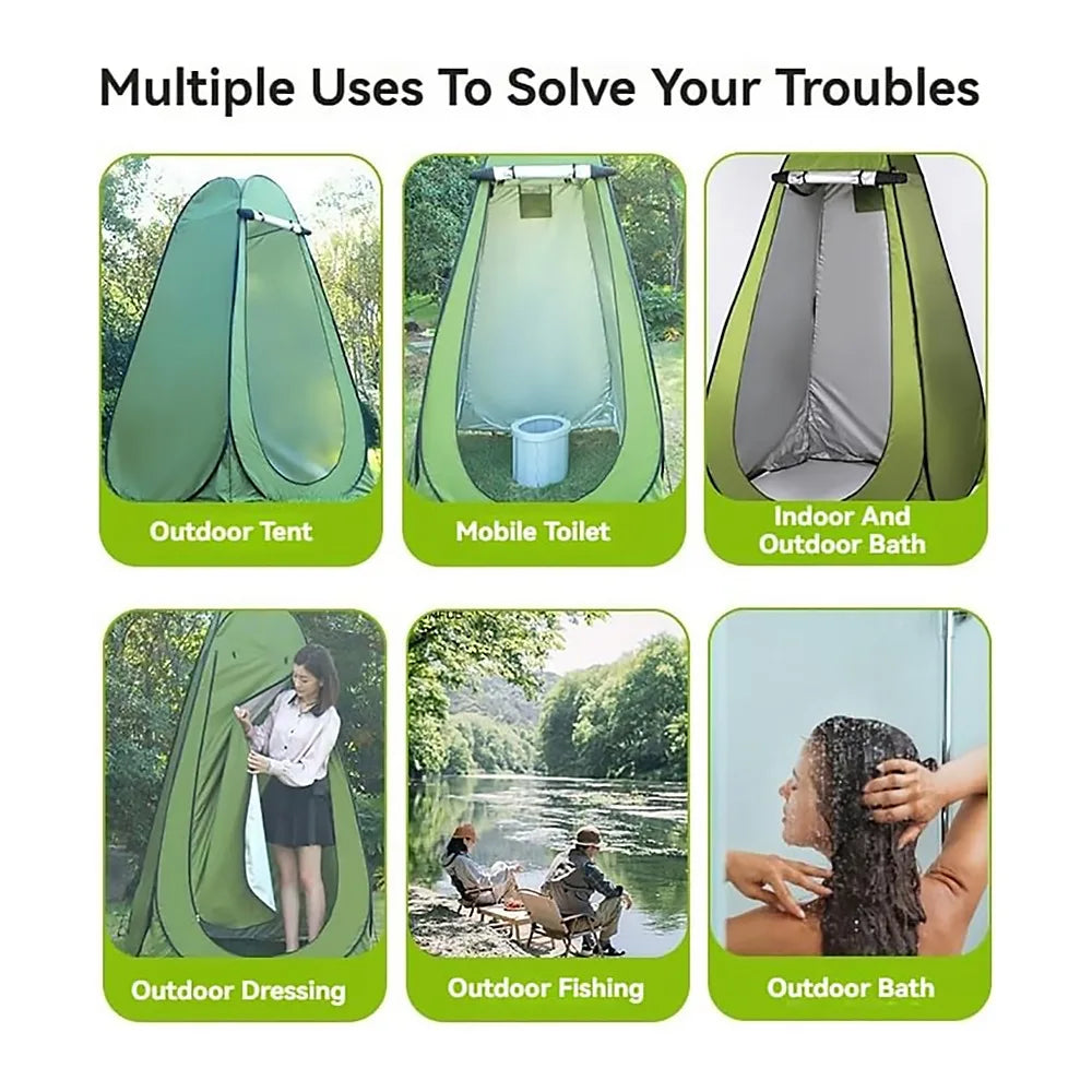 Tente Toilette Pop-Up pour Camping – Cabine de Changement Portable et Privée pour Outdoor, Randonnée et Plage