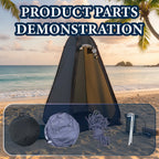 Tente d'intimité Pop-Up Portable – Douche Extérieure, Toilettes Camping, Abri Pluie, Pliable avec Sac