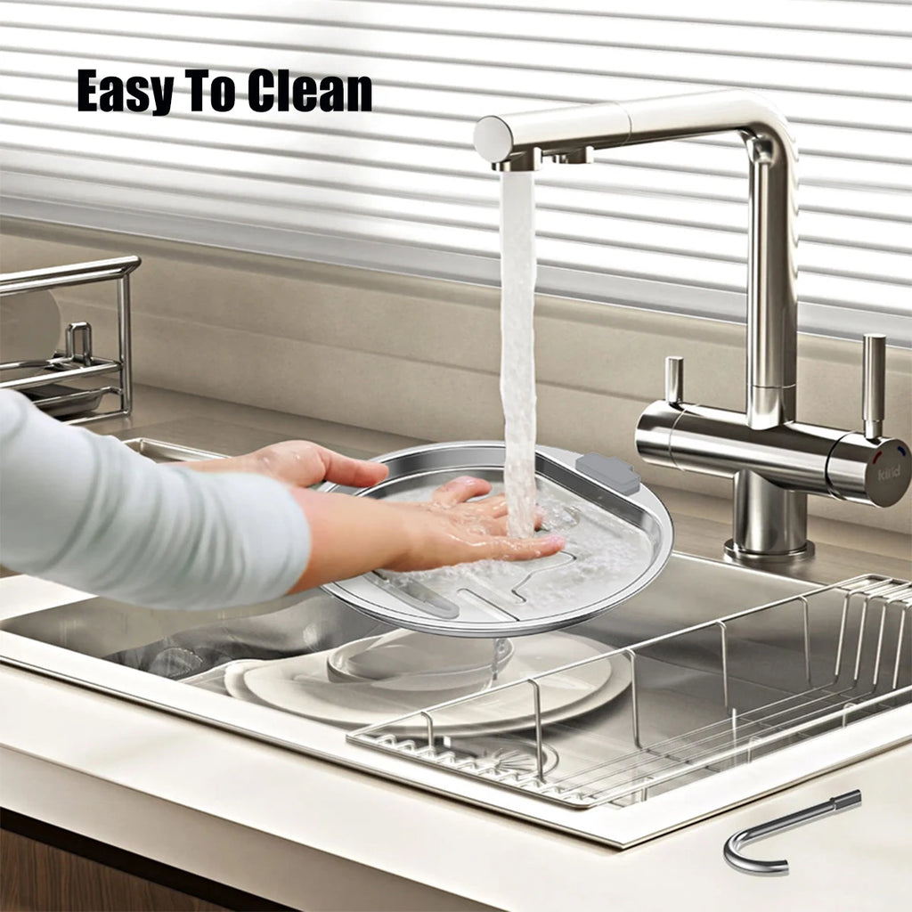 Fontaine à Eau en Acier Inoxydable pour Chat et Chien – 2,2L / 75oz, Distributeur Automatique, Système de Filtration