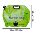 Réservoir d'Eau de Camping 8L – Poche Portable Pliable avec Robinet pour Randonnée et Outdoor
