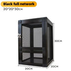 Cage Portable pour Reptiles – Boîte d'Élevage avec Grille Aérée pour Grenouilles, Dragons Barbus et Tortues