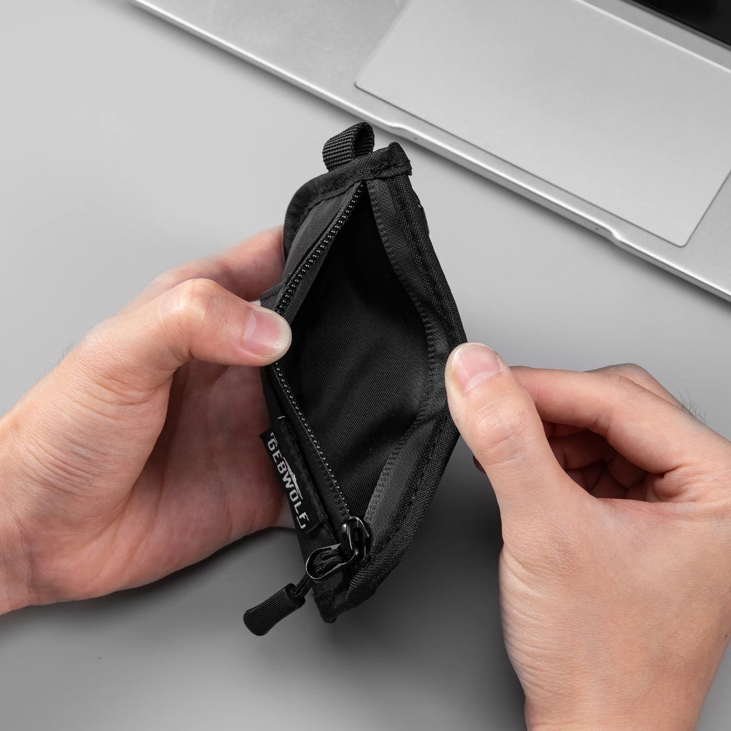 Porte-Monnaie Multifonction Anti-RFID – Léger, Organiseur Cartes, Espèces, Clés & Écouteurs