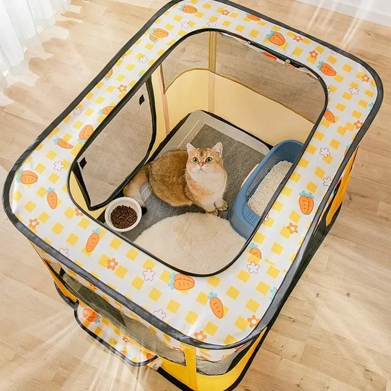Maison pour Chat Pliable – Tente Cosy pour Chaton, Chien et Chat avec Coussin – Niche d'Accouchement et Lit Confortable