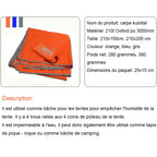 Bâche de Sol Imperméable pour Tente – Tapis de Pique-Nique Ultraléger, Empreinte de Tente, Bâche de Plage avec Sac – Camping & Randonnée