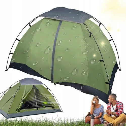 Tente Dôme 2 Personnes Imperméable  Ultra-Légère, Résistante au Vent, Portable, Randonnée & Camping