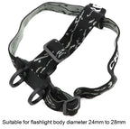Bandeau Frontal Réglable – Support Élastique pour Lampe de Poche LED, Torche & Lampe Frontale