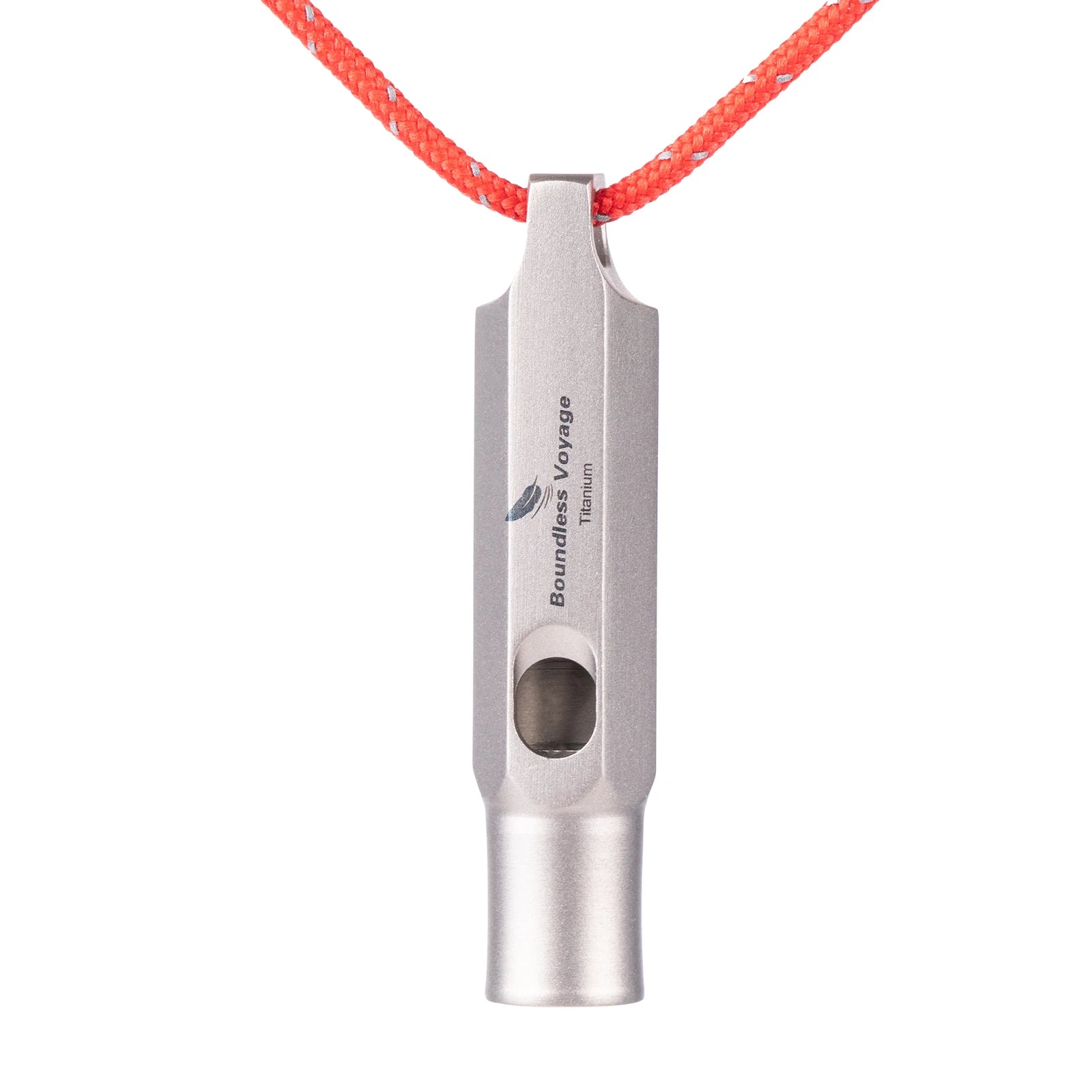 Sifflet en Titane – Sifflet de Survie et Sécurité avec Cordon, Puissant, Sport & Porte-clés Ti9015O
