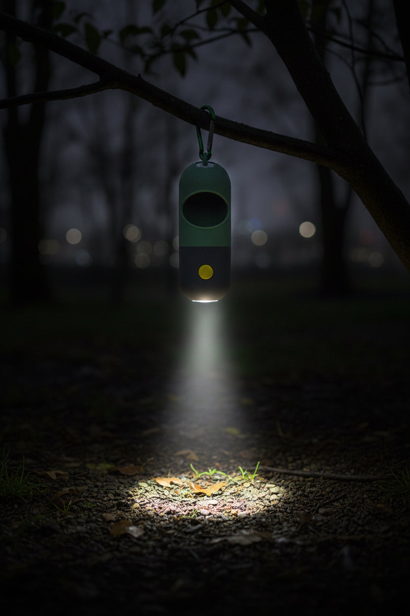 Distributeur de Sacs à Déjections avec Lumière LED – Sacs Biodégradables, Portable, Accessoire Chien & Chat
