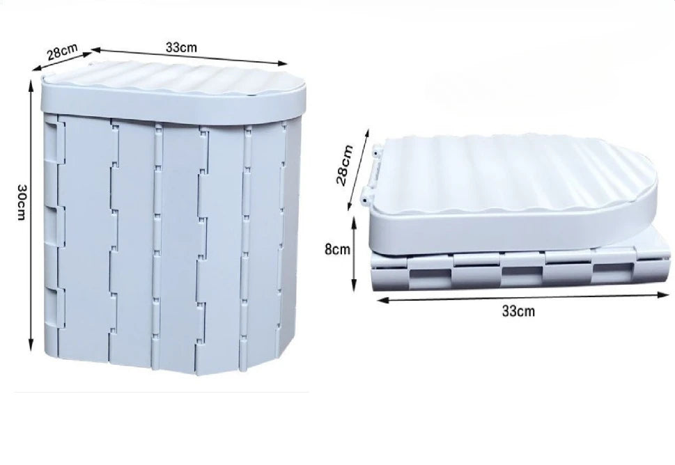 Toilette Portable de Voyage – Seau Pliable pour Voiture et Urgences Outdoor