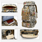 Sac à Dos Alpinisme 80L/100L – Tactique, Grande Capacité, Randonnée, Camping, Voyage