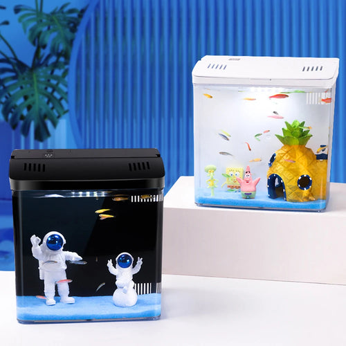 Aquarium Domestique Mini Betta – Petit Aquarium Écologique de Bureau pour Salon