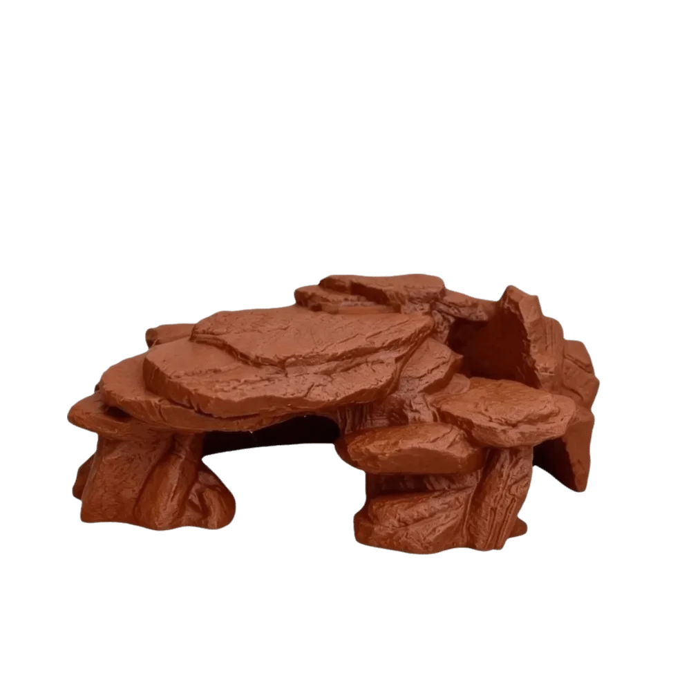Ornement Aquarium Impression 3D – Rocaille Réaliste, Abri Poissons et Crevettes, Plastique PLA
