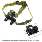 Bandeau Frontal Réglable – Support Élastique pour Lampe de Poche LED, Torche & Lampe Frontale
