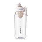 Gourde de Sport Fashion avec Graduation – Grande Capacité, Étanche, Plastique Transparent – 750ml / 1L