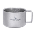 Tasse à café double paroi en titane ultraléger 100ml pour randonnée et camping