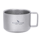 Tasse à café double paroi en titane ultraléger 100ml pour randonnée et camping