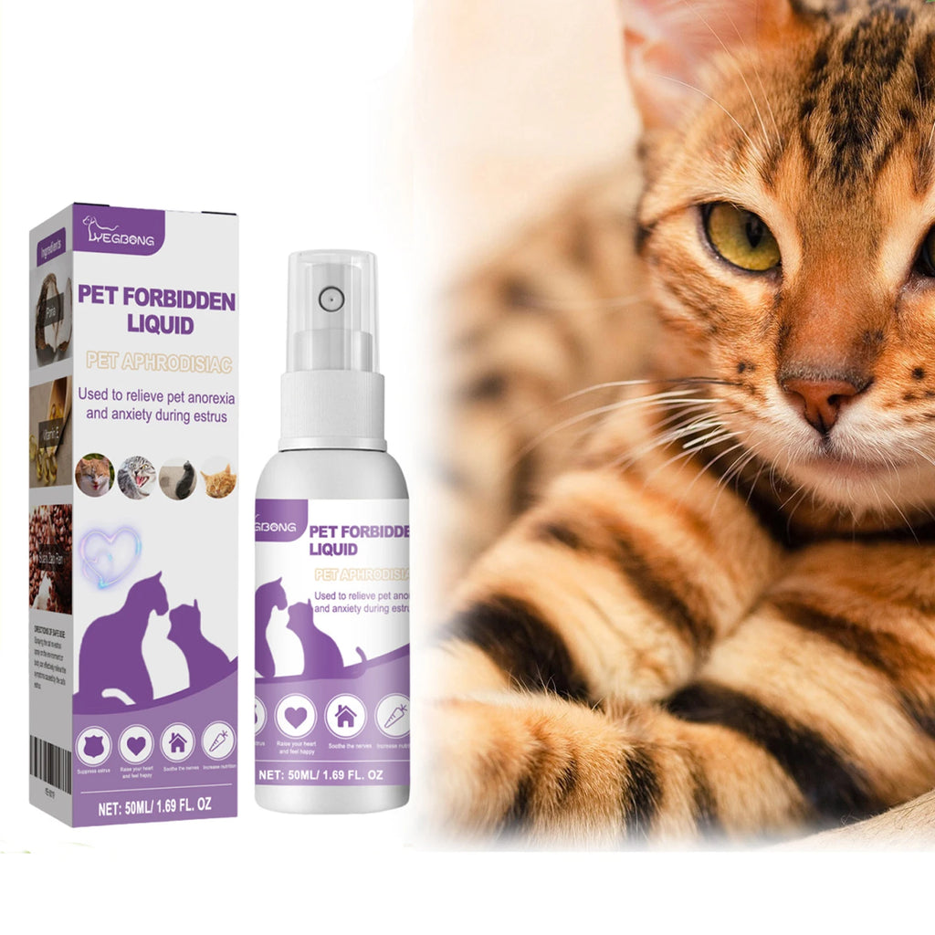 Spray Calmant aux Phéromones pour Chat et Chien – Réducteur d'Anxiété et d'Éstrus, Diffuseur Apaisant Anti-Aboiements