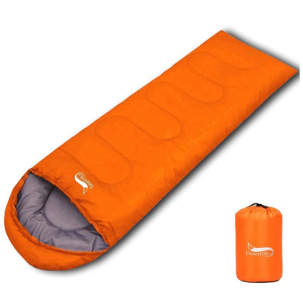 Sac de Couchage Compact Ultra-léger Enveloppe 3 Saisons avec Sac de Compression – Camping, Randonnée, Voyage
