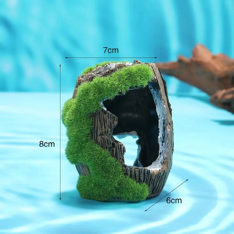 Grotte Cachette pour Aquarium – Décoration Paysagère, Abri Poisson, Ornement Résine, Accessoires Aquarium