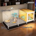 Cage pour Lapin à Usage Domestique – Grande Cage Intérieure avec Bac de Nettoyage pour Cochons d'Inde