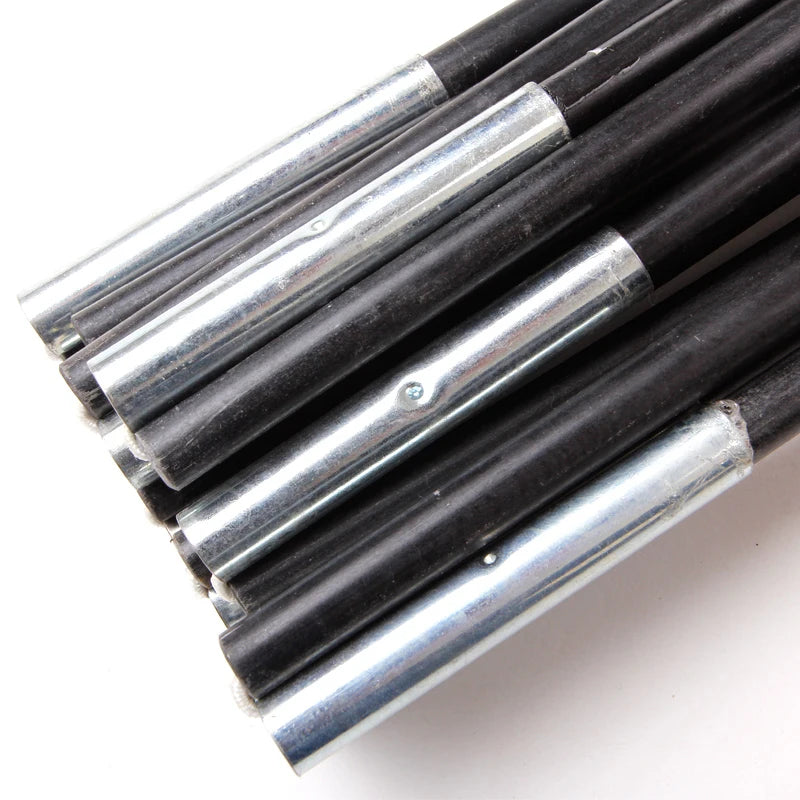 1 Paire de Mâts de Tente en Fibre de Verre – Tige de Support 3,9 m pour Tente Camping 3-4 Personnes