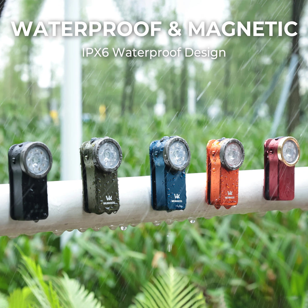 Mini Lampe de Poche Clip 680lm, Rechargeable USB | Spot/Flood, RGB, Aimant, 8 Modes