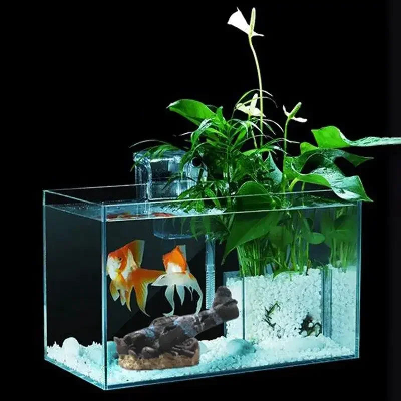 Décoration Aquarium – Petit Avion dans Épave de Bateau, Ornement Résine pour Aquascaping