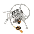 Réchaud à Gaz Camping – Brûleur Puissant 5800W, Pare-Vent, Allumage Auto  Randonnée & Outdoor