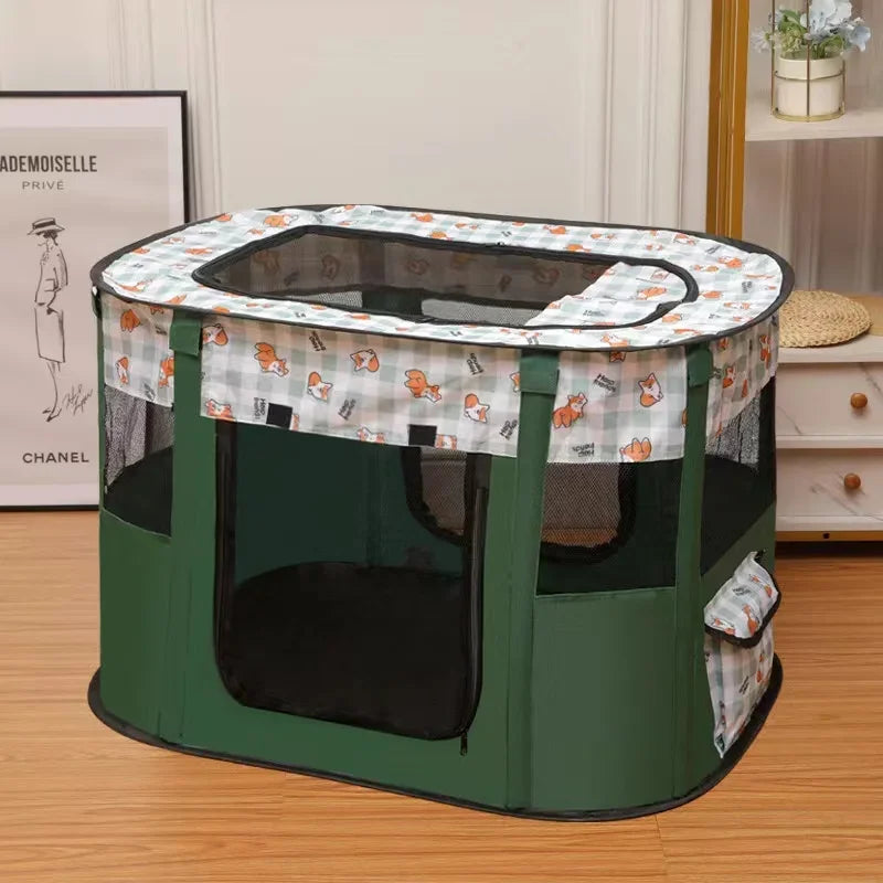 Maison pour Chat Pliable – Tente Cosy pour Chaton, Chien et Chat avec Coussin – Niche d'Accouchement et Lit Confortable