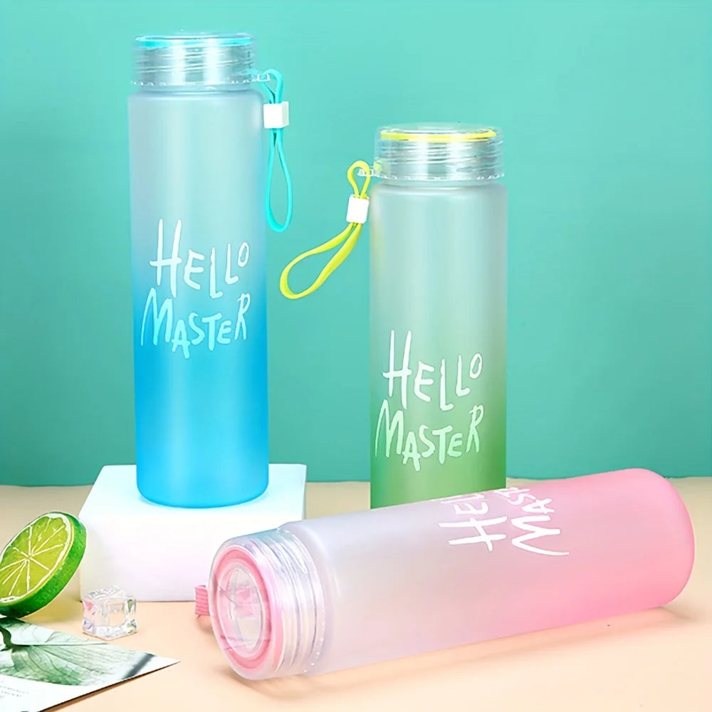 Gourde de Sport 500ml Givrée Dégradé de Couleur – Portable, Fitness, Gym, Camping, Sans BPA