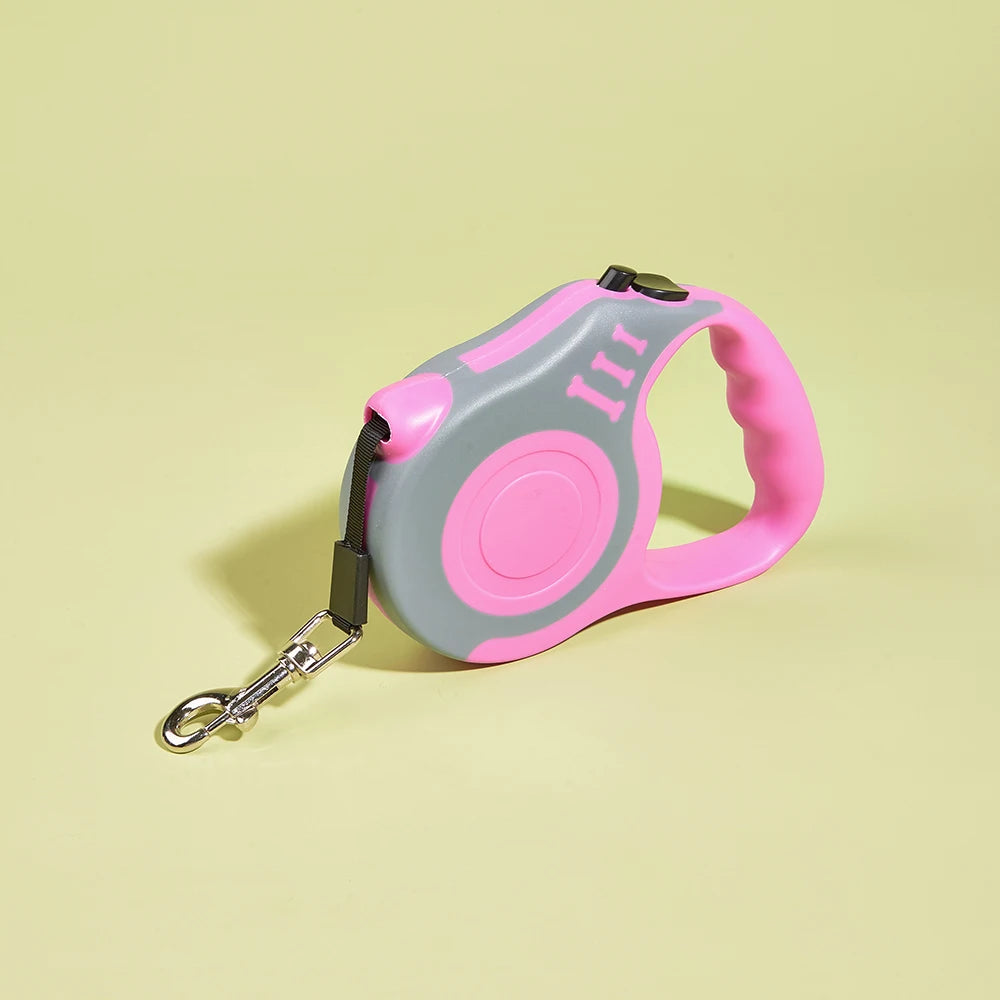 Laisse Rétractable pour Chien 3m 5m – Petits, Moyens et Grands Chiens & Chats – Nylon Résistant