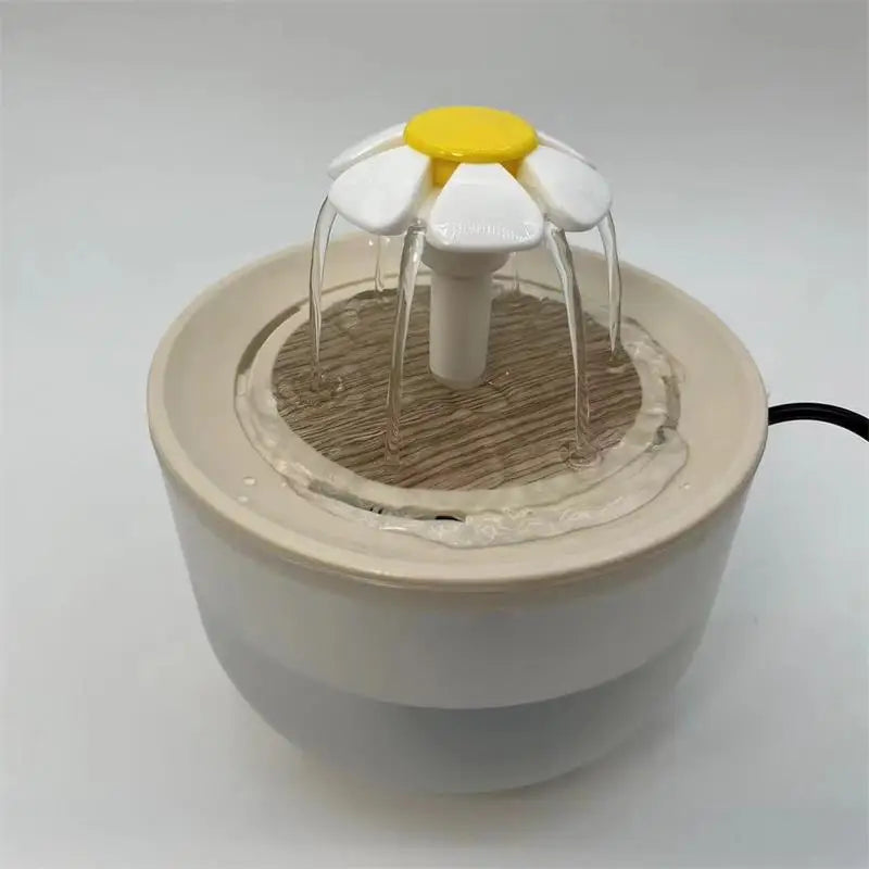 Fontaine à eau silencieuse 1,2L pour chats et animaux – Filtre automatique, USB électrique, bol distributeur à circulation continue