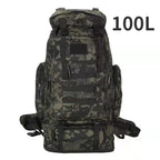 Sac à Dos Alpinisme 80L/100L – Tactique, Grande Capacité, Randonnée, Camping, Voyage