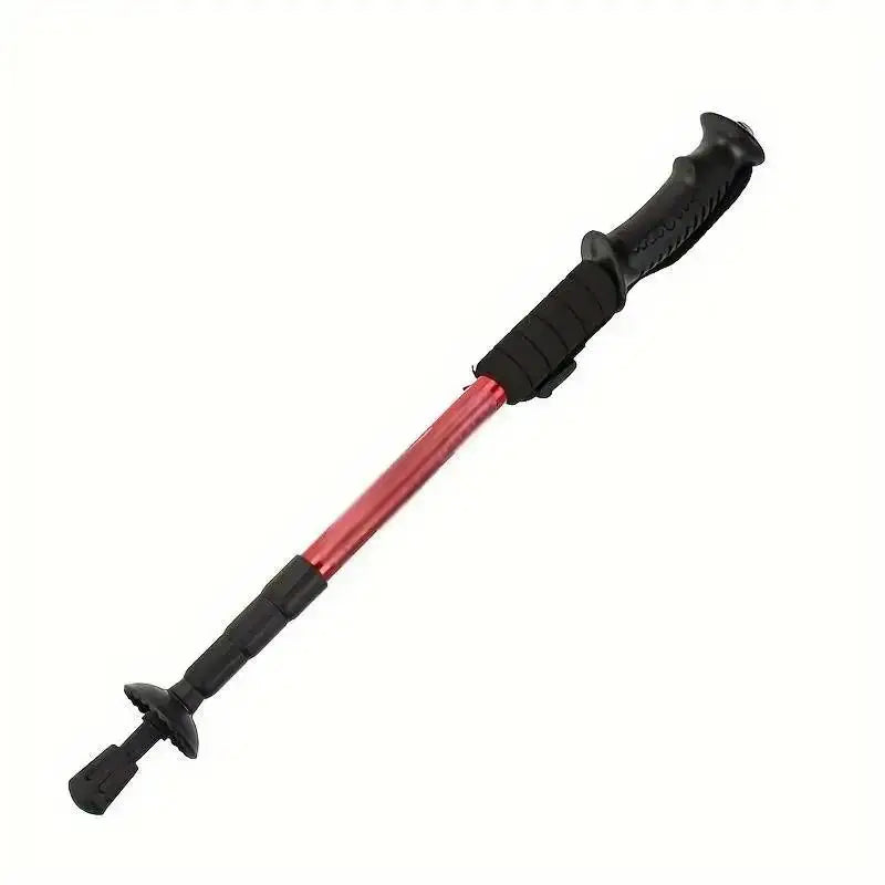 Bâton de Randonnée Ultraléger Pliable 4 Sections – Amortissement, Camping & Trekking