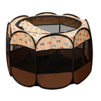 Tente Pliable pour Animaux – Cage Octogonale, Parc Extérieur, Abri pour Chien et Chat