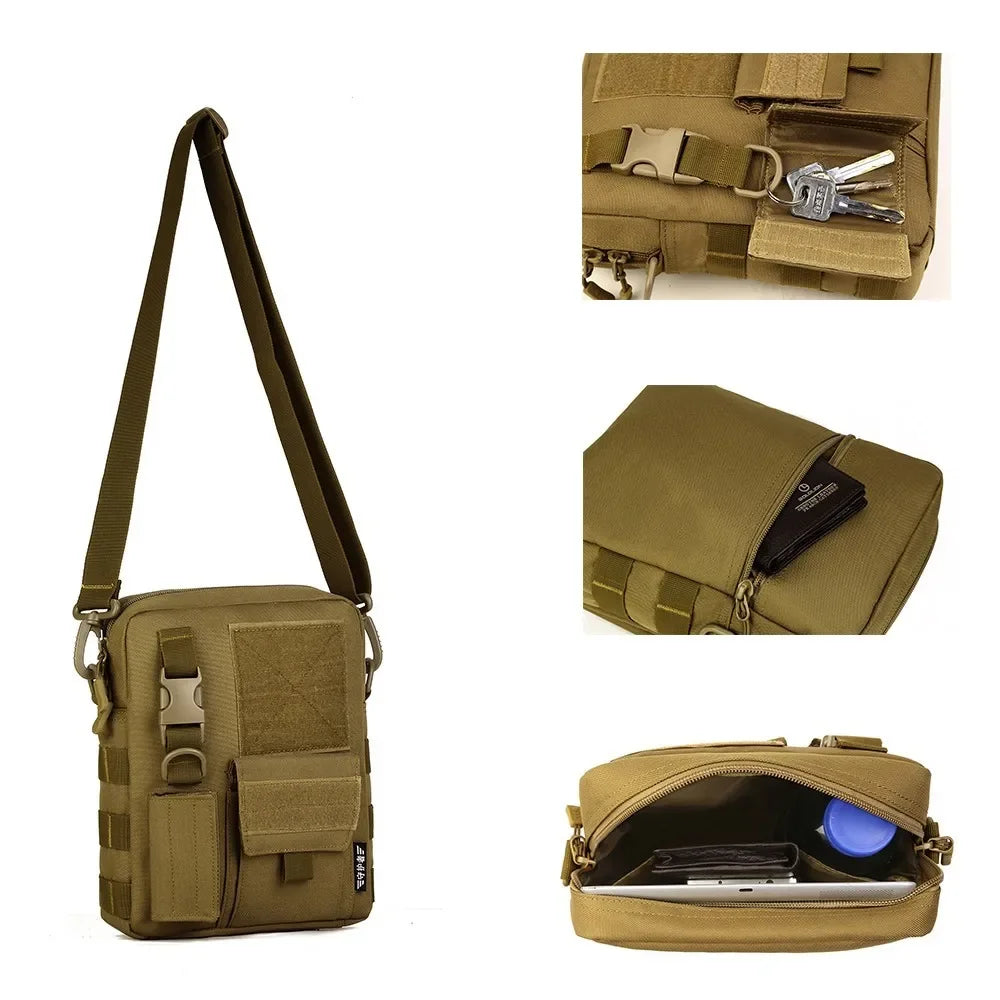 Sac Messenger Multifonction – Sacoche EDC Homme pour Randonnée, Chasse, Sport et Travail