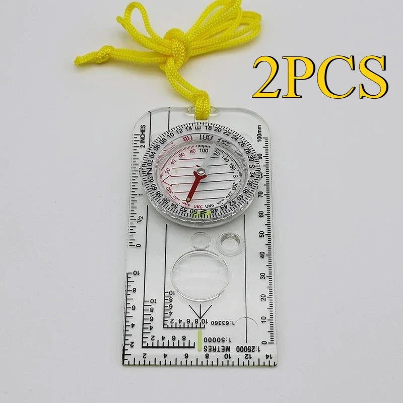 Règle Boussole Militaire Multifonction – Orientation, Carte, Survie – Randonnée, Camping, Chasse