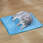 Tapis Rafraîchissant Été pour Chat et Chiot – Couverture Respirante en Maille pour Animaux, Chaton, Lit et Accessoires