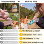 Gourde Portable pour Chien et Chat – Bol de Voyage Anti-Fuite 300 ml pour Petits et Grands Chiens, Distributeur d'Eau Outdoor