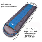 Sac de Couchage Chaud 4 Saisons – Adultes & Enfants, Camping, Randonnée, Voyage avec Sac de Compression