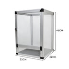 Terrarium Vertical pour Reptiles – Cage Écologique en Métal avec Porte Frontale en Grille pour Habitat Rainforest