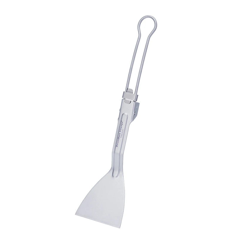 Spatule en Titane – Pelle à Crêpes Pliable pour Barbecue & Camping