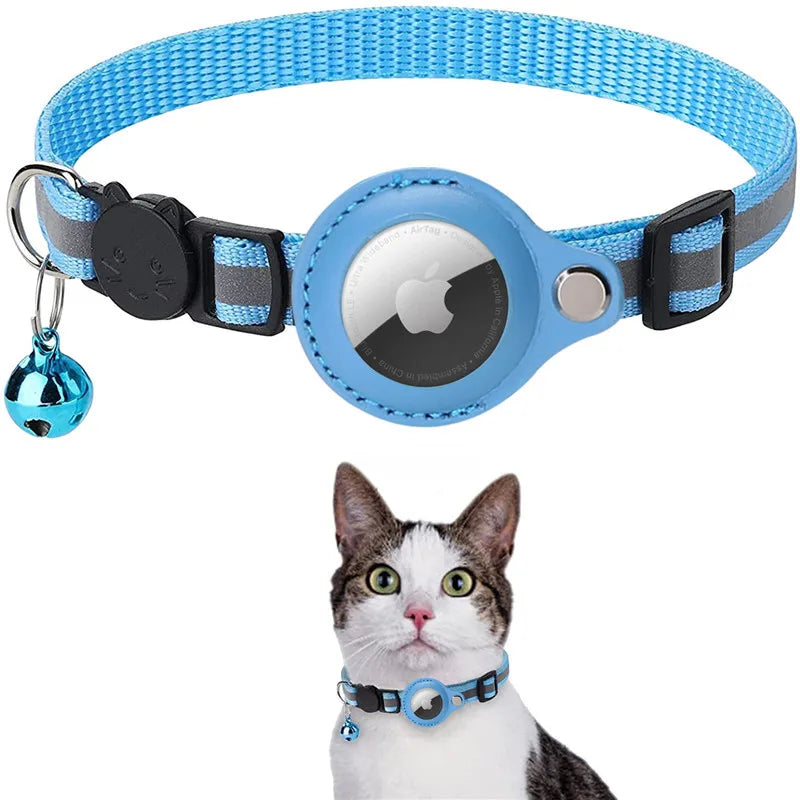 Collier Porte-AirTag pour Chat – Réfléchissant et Ajustable