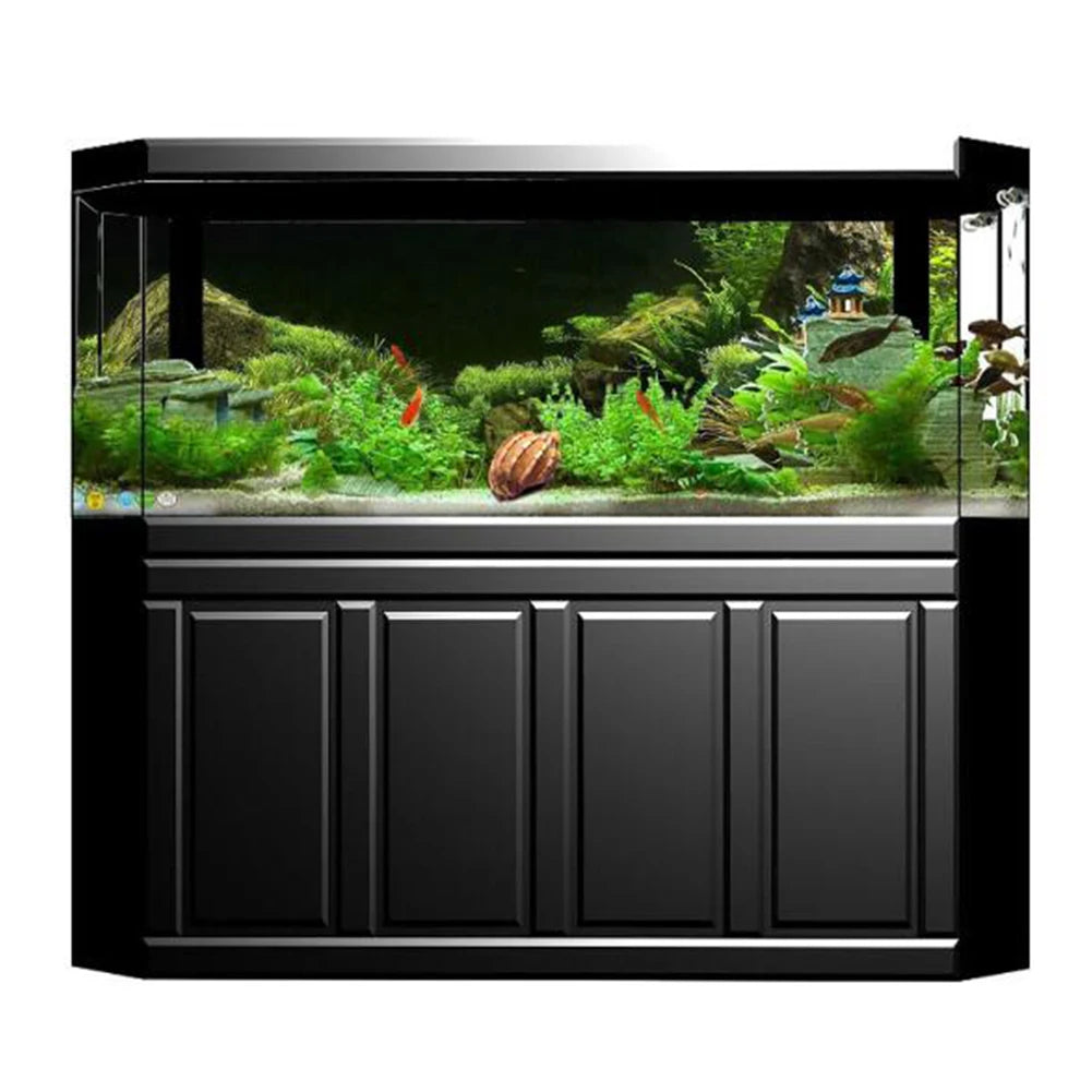 Sticker Fond d'Aquarium PVC – Décor Fond Marin, Herbes Aquatiques, Peinture Sous-Marine pour Bac à Poissons
