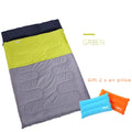 Sac de Couchage Double – Pour 2 Personnes – 2 Oreillers Gonflables Inclus – Camping, Voyage – 220x150cm