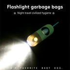 Distributeur de Sacs à Déjections avec Lumière LED – Sacs Biodégradables, Portable, Accessoire Chien & Chat