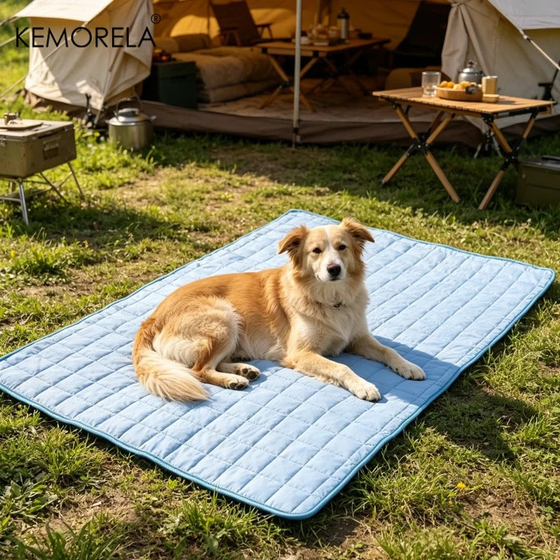 Tapis Rafraîchissant pour Chien – Lit Frais Respirant pour Petits et Grands Chiens, Idéal pour l'Été